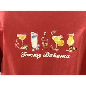 Tommy Bahama Mens Anniversary Cocktail Tee T-Shirt Color: New Red Sail Sz Large
